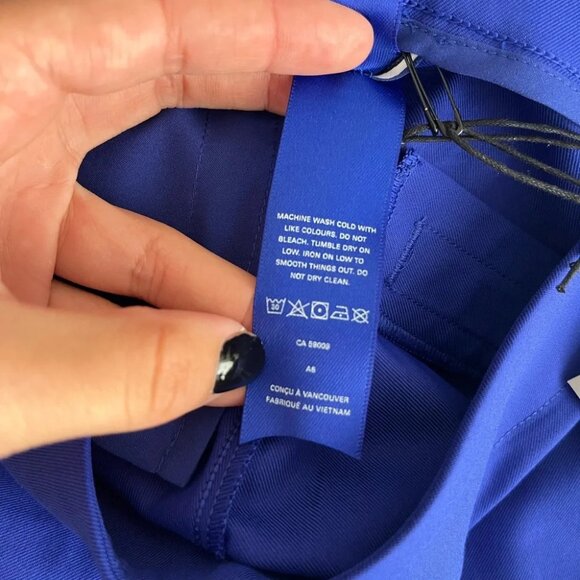 NWT Kit & Ace Straight Leg Pull Pant Vibrant Blue size 2 - Picture 4 of 7